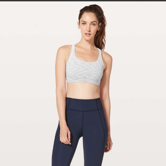 Lululemon Energy Bra Ombre Melange Space Dye EB White Multi - Picture 4 of 8